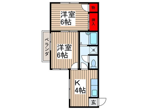 ドエル・ＹＵＩの物件間取画像